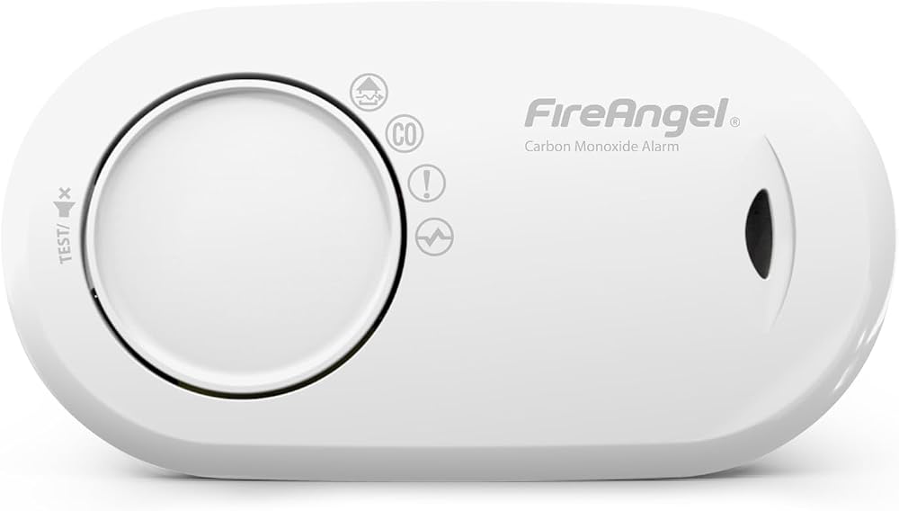 Fireangel FA3820 Carbon Monoxide Detector 10 Year Battery Portable CO Alarm