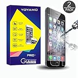 iPhone 6S Screen Protector, Yoyamo 2 PACK 0.26mm 9H Tempered Glass Screen Protector for Apple iPhone 6S /6 4.7 Inch