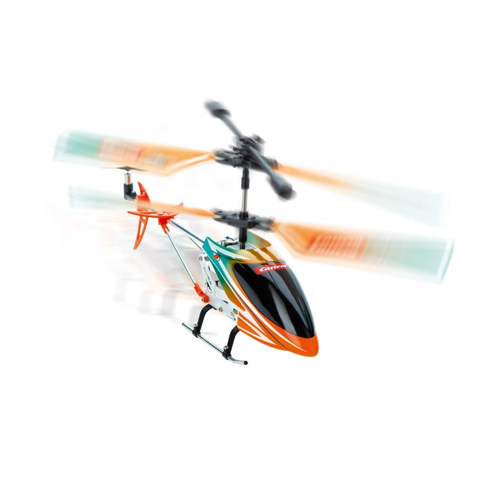 Carrera RC Air 2.4GHz Orange Sply 2 I Remote Controlled Electric Helicopter from 8 Years I with Remote Control, Battery, Charging Cable & Batteries I Toy for Children & Adults I for Indoor & Outdoor Use