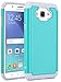 for Samsung Galaxy J7 (2015 Version) Case, LK [Shock Absorption] Drop Protection Hybrid Armor Defender Protective Case Cover (Teal)
