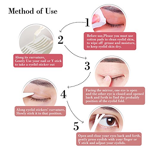 Invisible Double Side Sticky Eyelid Tape Stickers Fiber, Perfect for