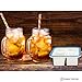 Superb Cube 2 Inch Cube Silicone Ice Cube Tray with EZ-Release & No-Spill Steel Reinforced Rim - Makes 4 Cubes