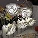 20 Led Battery Operated String Premium Romantic Flower Fairy Rose Light Lamp Outdoor for Room, Valentine's Day, Wedding, Christmas, Patio, Garden, Festival Party Decor (Cold White)