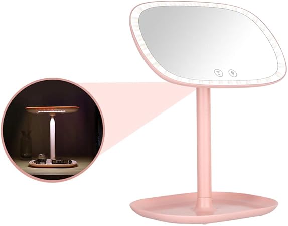 Jopee 2 In 1 Makeup Mirror Desk Lamp 37 Led Stepless Adjustable Light Table Lamp Vanity Mirror 360 Dressing Table Vanity Light Mirror Storage Base Removable 10x Spot Mirror Amazon Co Uk Kitchen Home