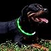 LED Dog Collar,USB Rechargeable Glowing Dog Collars, Light Up Collar Improved Pet Safety &Visibility at Night, 3 Flashing Modes,Water-Resistant Lighted Collar Fits for Small Medium Large Dogs
