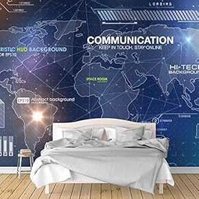 Wall Murals for Bedroom Secitific Mechanical Feeling Pictures Removable Wallpaper Peel and Stick Wall Stickers - 66x96 inches