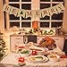 Be Merry Christmas Tree Garland | Holiday Bunting | Indoor/Outdoor Natural Burlap Banner