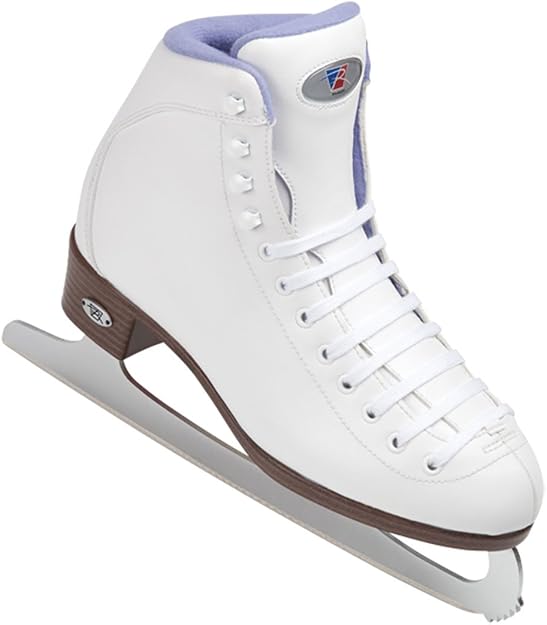 Riedell 13Sf White Girls Figure Ice Skates Kids Ice Skates Soft Boot