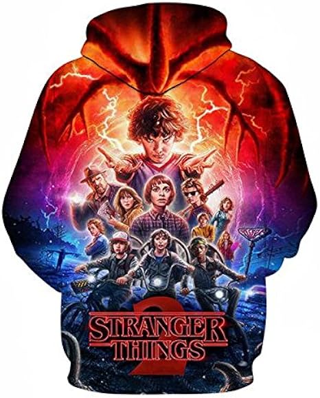 stranger things 3d hoodie