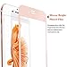EC Premium Ultra Slim [Full Coverage] [Anti Fingerprint/Scratch] Mirror Bright Plated Tempered Glass Screen Protector for 5.5 inch Apple iPhone 6s Plus/6 Plus(Rose Gold)