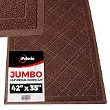 SlipToGrip Universal Door Mat - XL Size 42" x 35" - Anti Slip, Durable & Washable - Duraloop Mesh Entrance Outdoor & Indoor Welcome Mat - Dirt and Dust Absorber