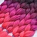 6Pcs/Lot 24inch Jumbo Braids Salon Crochet Ombre Twist Braiding Hair Extensions High Temperature Synthetic Fiber Hair for 100g/pc (M54#)