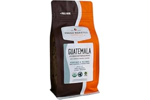 Fresh Roasted Coffee, Organic Guatemala | Single Origin, USDA Organic, Mold & Myco 3rd Party Tested, Kosher | Medium Roast 12 oz Whole Bean