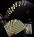 Waterproof Poker Cards Black PVC Playing Cards Set Professional Poker Bronzing Poker Deck Plastic Poker for Your Poker Pleasure (Gold)