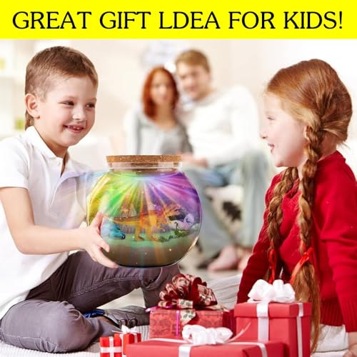Beauenty Dinosaur Terrarium Kit for Kids, Boys, Ages 4-12, Craft Kit, Creative Imagination Development, Concept Development Skills