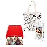 Polaroid Zip Wireless Photo Printer (Red) Starter