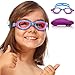 SWIM ELITE Kids Goggles for Swimming with Fun Car Hard Case for Kids & Toddlers Age 2-8 Years Old