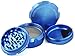 Chromium Crusher Drum 2.5 Inch 4 Piece Tobacco Spice Herb Grinder -Metalic Blue