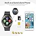 SEPVER Smart Watch SN05 Round Bluetooth Smartwatch with SIM Card Slot Compatible with Samsung LG Sony HTC Huawei Google Xiaomi Android Smart Phones for Women Men Kids Boys Girls (Black)