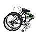 IDS Home Unyousual U Arc Folding City Bike Bicycle 6 Speed Steel Frame Shimano Gear Wanda Tire, Blackthumb 1
