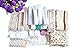 RayLineDo 20 Meters Assorted Vintage Style Lace Ribbon Trim Bridal Wedding Scalloped Edge Crochet Lace DIY Sewing Accessory Collection A