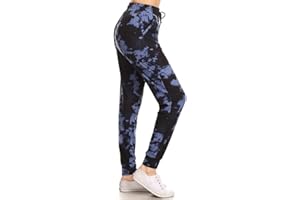 Leggings Depot Women's Jogger Track Cuff Sweatpants with Pockets for Yoga, Workout