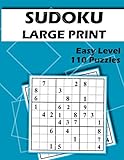 Sudoku Large Print 110 Easy Puzzles: Extra Large Font - One Puzzle per Page - Easy to Read and Work on - Brain Challenge for Adults and Seniors by BeeBoo Puzzles