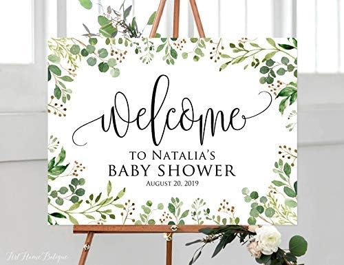 greenery baby shower