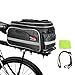 Arltb Rear Bike Rack Bag 10-25L Bike Saddle Bag Waterproof Bikepacking Bag Panniers with Rain Cover