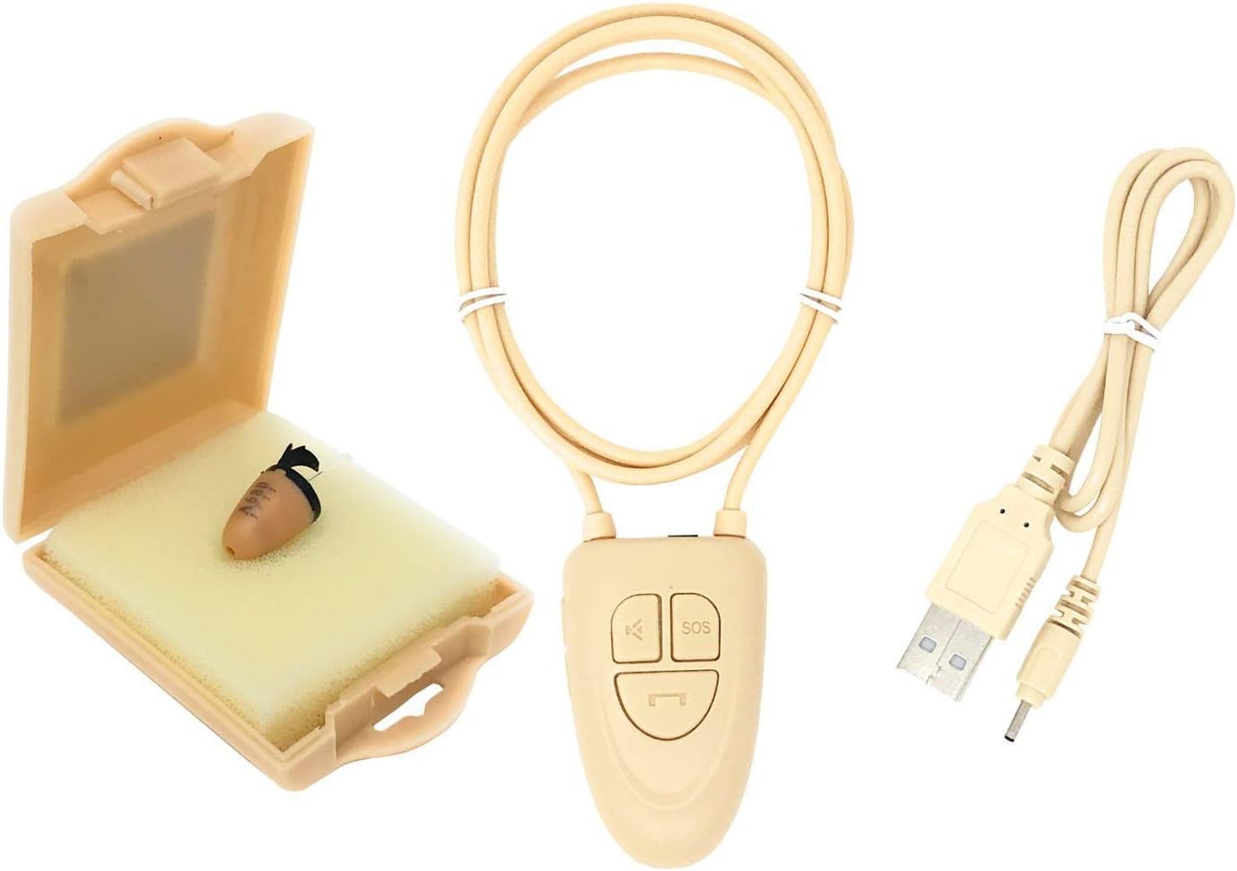 SpyGadget® Small Bluetooth Spy Earpiece Wireless Neckloop Hidden