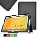 Acer Iconia One 10 B3-A20 Case, IVSO Leather Slim-Book Stand Cover Case for Acer B3-A20 Tablet (Black)