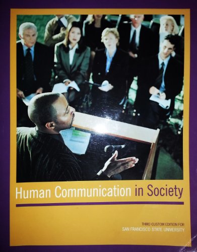Human Communications in Society (Third Custom E... 1256743100 Book Cover