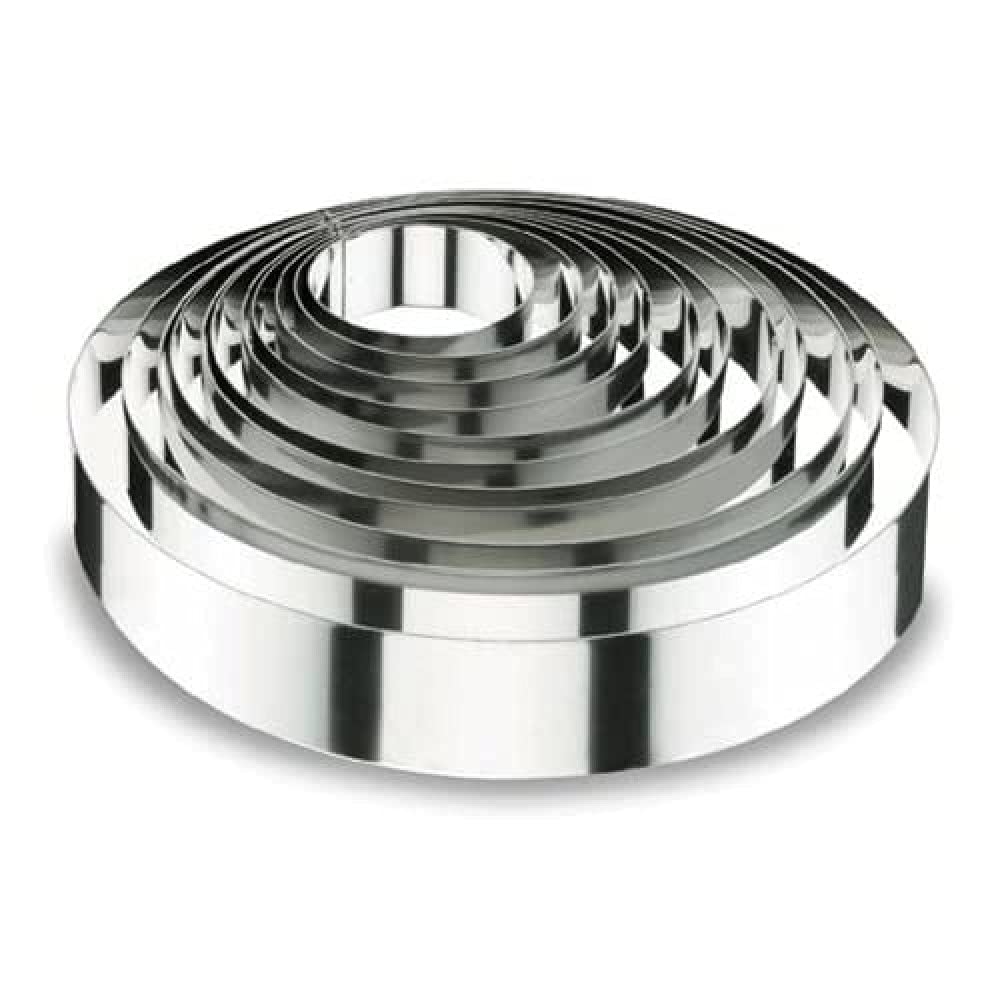 Lacor-68418-ROUND Cake Ring 18x4 CM.- STNLS