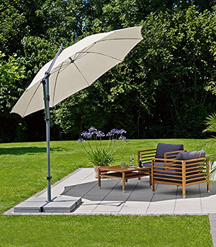 Sonnenschirm Suncomfort by Glatz Pendolino, ecru, 300x300 cm – Bild 3