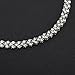 Botrong Fashion Roman Style Women Crystal Diamond Bracelets Gifts (Silver)