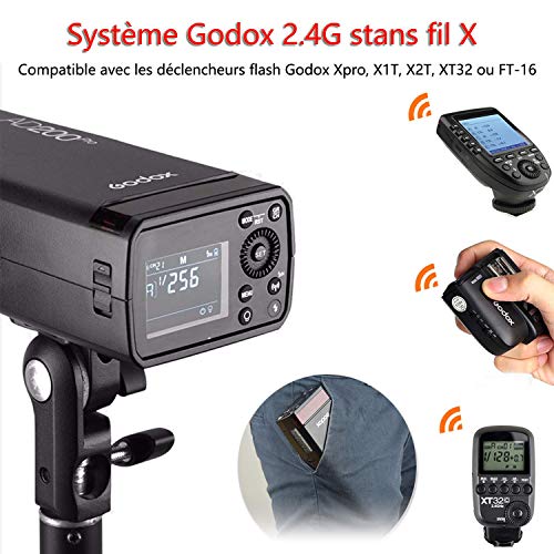Godox AD200Pro AD200 Pro TTL Flash de Studio 200Ws 2.4G HSS 1/8000s Flash Double Tête avec Batterie Lithium Haute Performance Compatible for Nikon Canon Sony Fuji Olympus Panasonic Pentax Caméra - Image 4