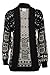 Forever Women's Long Sleeve Owl Print Knit Cardigan