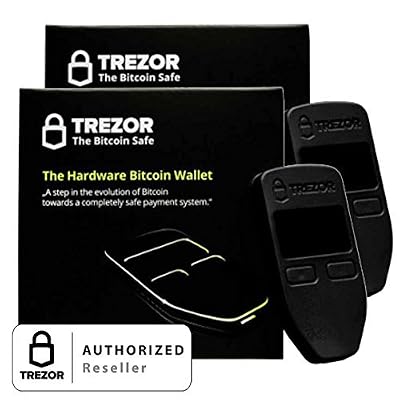 Black and Grey Satoshi Labs Trezor Safe Wallet for Bitcoin Storage Offline Wallet Safe BTC Litecoin LTC Zcash Ethereum Dash