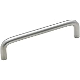 Amerock | Cabinet Pull | Brushed Chrome | 4 inch (102 mm) Center to Center | Everyday Heritage | 1 Pack | Drawer Pull | Drawe