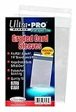 2 Ultra Pro Graded Card Sleeve Packs with Resealable Strip 200 Total (2 100ct Packages). Protects Graded Cards from Scratching and Dust. for Use w/Beckett, BGS, PSA and More.