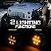 Xprite LED Turn Signal Light Smoked Lens Signal Assembly for 2014-2018 Jeep Wrangler JK JKU