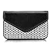 MaxGear Leather Business Card Holder Case for Men or Women Business Name Card Case Holder with Magnetic Shut Black, Holds 25 Business Cards