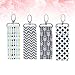 4PC Women Lipstick Holder Keychain Lip Balm Chapstick Pouch Strap Arrow Wave Pattern Key Ring Bags