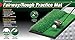 JEF WORLD OF GOLF Fairway and Rough Portable Turf Practice Mat, Green, 12