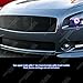 APS Compatible with Nissan Maxima 2009-2014 Main Upper Lower Bumper Stainless Steel SS Black Billet Front Grill Grille Insert Combo N87774H