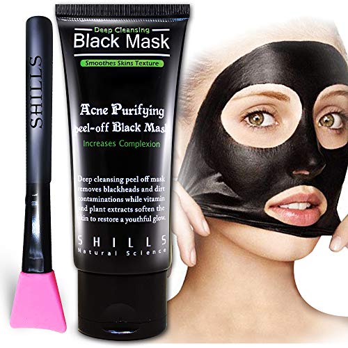 SHILLS Charcoal Black Mask, Peel Off Mask, Charcoal Mask, Black Peel Off Mask, Deep Cleansing, Purif - //coolthings.us