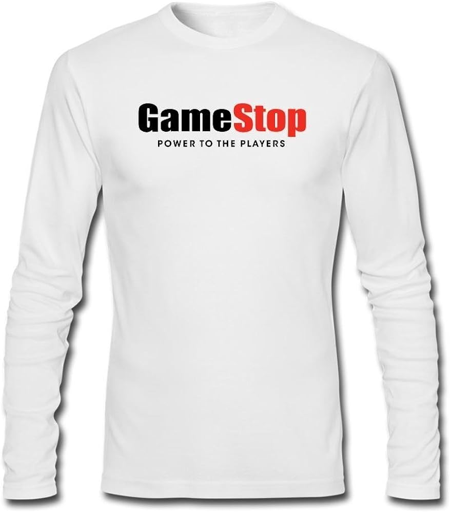 Men's GameStop Logo Long Sleeve T Shirt X-Large: Amazon.co.uk: Clothing