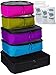 Packing Cubes 5pcs Value Set for Travel - Large Medium and Slim Bago Organizers