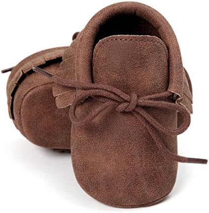 RVROVICBaby Boys Girls Moccasins Sneakers Soft Sole Tassels Prewalker Anti-Slip Shoes