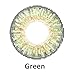 Women Multicolor Cute Charm and Attractive Fashion Contact Lenses Cosmetic Makeup Eye Shadow - Green